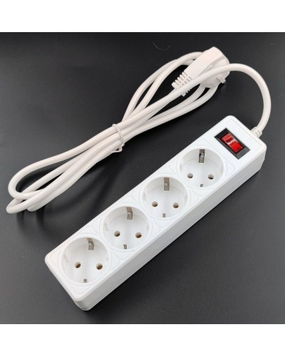 SP4W-550 GARDA. Сетевой фильтр 4 розетки,5м, белый. 5bites в Тольятти