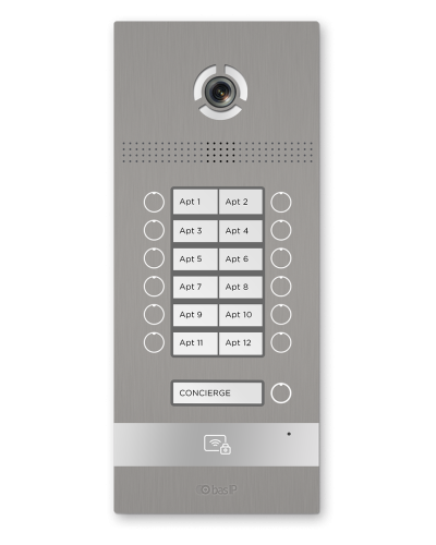 BI-12FB SILVER. Вызывная панель IP-домофона. BAS-IP в Тольятти