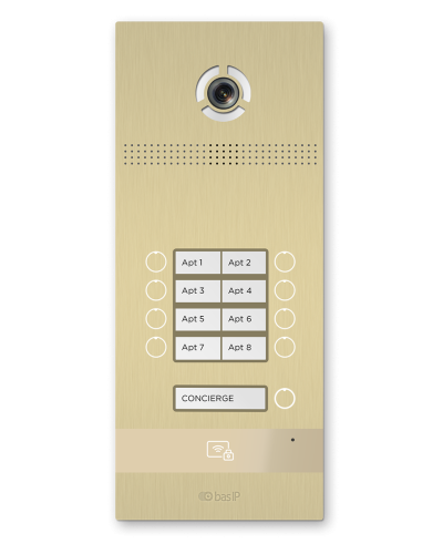BI-08FB GOLD. Вызывная панель IP-домофона. BAS-IP в Тольятти