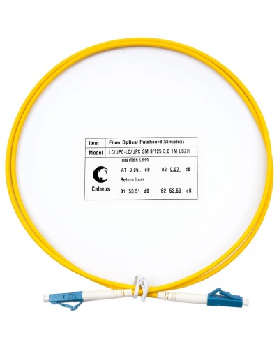 FOP(s)-9-LC-LC-1,5m (8332c). Патч-корд оптический. CABEUS в Тольятти