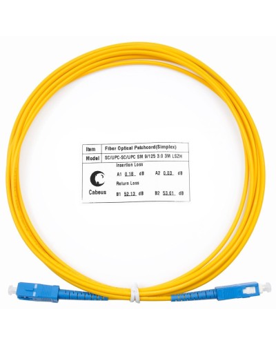 FOP(s)-9-SC-SC-1,5m (7384c). Патч-корд оптический. CABEUS в Тольятти