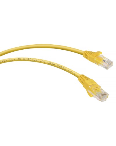 PC-UTP-RJ45-Cat.5e-0.3m-YL-LSZH (9495c), желтый. Патч-корд медный. CABEUS в Тольятти
