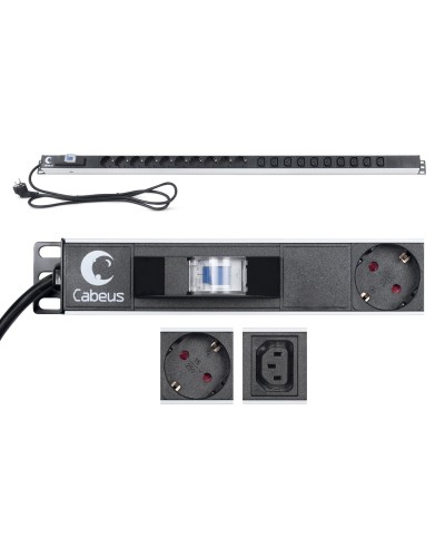 PDU-16-10S-10C13-B (9552c). Блок розеток. CABEUS в Тольятти