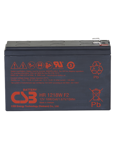 CSB HR 1218W. Аккумулятор герметичный свинцово-кислотный. CSB в Тольятти