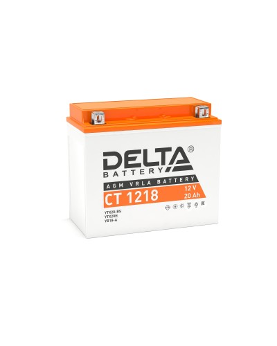 Delta CT 1218. Аккумулятор герметичный свинцово-кислотный стартерный. Delta в Тольятти