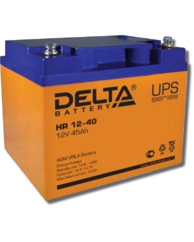 Delta HR 12-40. Аккумулятор герметичный свинцово-кислотный. Delta в Тольятти