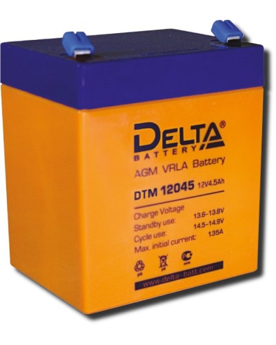 Delta DTM 12045. Аккумулятор герметичный свинцово-кислотный. Delta в Тольятти