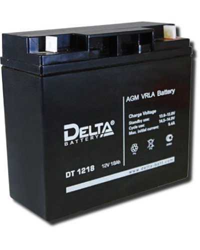 Delta DT 1218. Аккумулятор герметичный свинцово-кислотный. Delta в Тольятти
