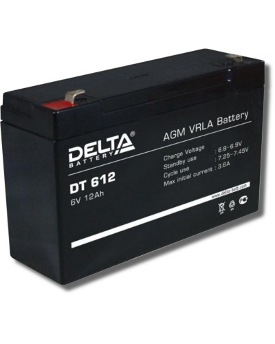 Delta DT 612. Аккумулятор герметичный свинцово-кислотный. Delta в Тольятти