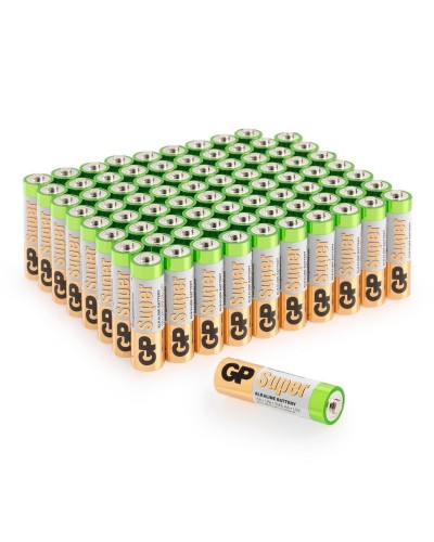 GP Super Alkaline 15A AA (GP 15A-2CRVS80), упак. 80 шт.. Алкалиновые батарейки. GP Batteries в Тольятти