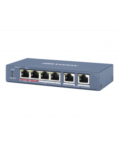 DS-3E0106HP-E. Коммутатор с питанием POE. Hikvision в Тольятти