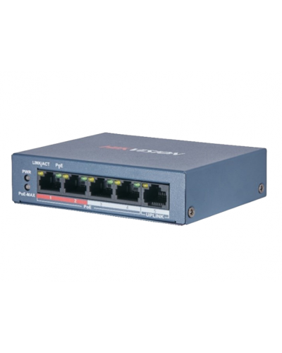 DS-3E0105P-E/M(B). Коммутатор с питанием POE. Hikvision в Тольятти