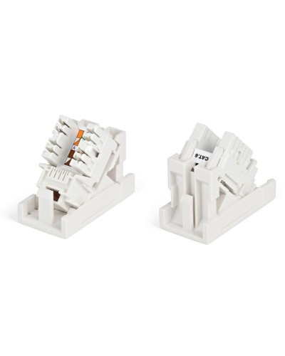 SIP2K-C6-M45-22.5. Вставка 45x22,5 с наклонным модулем RJ-45 категории 6. Hyperline в Тольятти