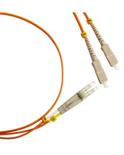 FC-D2-50-LC/PR-SC/PR-H-1M-LSZH-OR. Патч-корд волоконно-оптический LC-SC. Hyperline в Тольятти