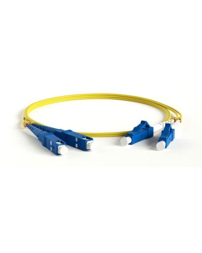 FC-D2-9-LC/UR-SC/UR-H-1M-LSZH-YL. Патч-корд волоконно-оптический LC/UPC-SC/UPC. Hyperline в Тольятти