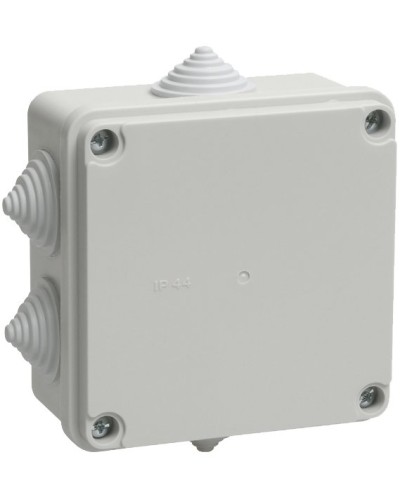 Коробка распаячная КМ41233 100х100х50 открытой проводки IP44 6 гермовводов серая (UKO11-100-100-050-K41-44). Коробка распаячная безгалогенная (HF). IEK в Тольятти