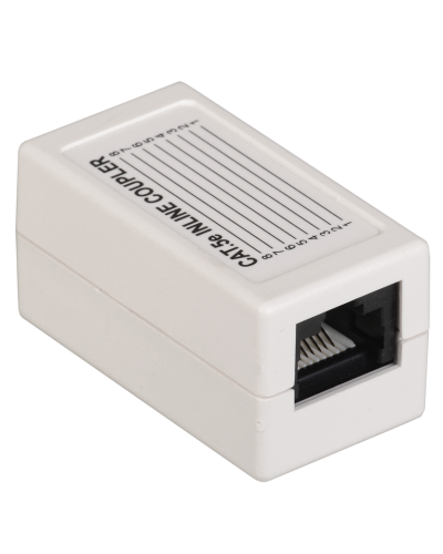 CS70-1C5EU. Проходной адаптер категория 5Е UTP тип RJ45-RJ45, белый. ITK в Тольятти