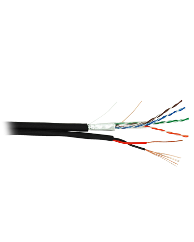 F/UTP 4pair, Cat5e, Out, PVC+PWR (EC-UF004-5E-PC075-PE-BK). Кабель «витая пара» (LAN) для структурированных систем связи. NETLAN в Тольятти