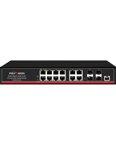 PND-M8GP-4G4F(150). Коммутатор управляемый оптический 12 портовый. Polyvision в Тольятти