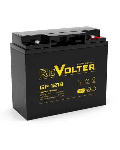Revolter GP 1218. Аккумулятор автомобильный герметичный свинцово-кислотный. Revolter в Тольятти