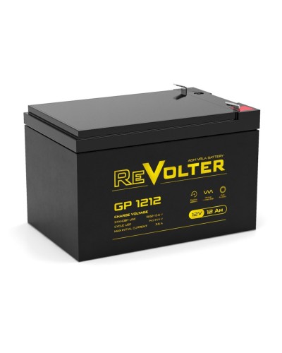 Revolter GP 1212. Аккумулятор автомобильный герметичный свинцово-кислотный. Revolter в Тольятти