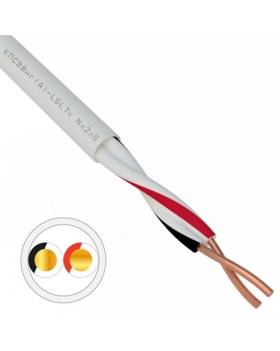 КПСВВнг(А)-LSLTx 1х2х1,0 REXANT (01-4872). Кабель для систем передачи данных пониженной пожароопасности c низким дымо- и газовыделением, с низкой токсичностью продуктов горения. Rexant в Тольятти