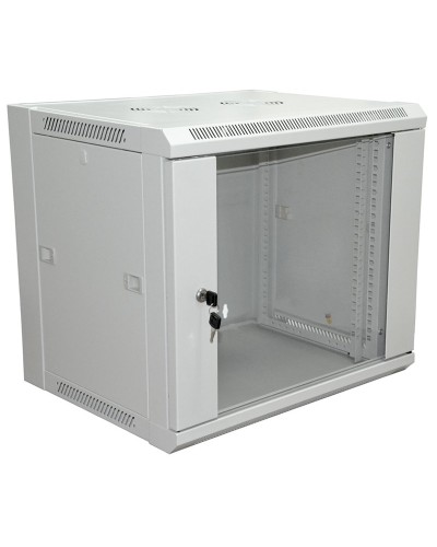 Шкаф телекоммуникационный 19 настенный 6U 600×600×370 мм (ШxГxВ) - передняя дверь стекло, боковые стенки съемные (разобранный), RAL 7035 (04-2220). Шкаф телекоммуникационный 19 настенный 6U. Rexant в Тольятти