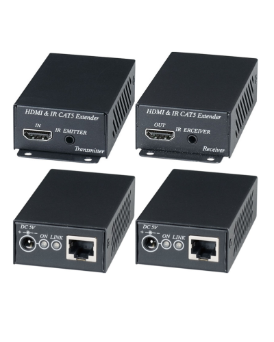 HE02EI. Комплект для передачи HDMI-сигнала с ИК-повторителем. SC&T в Тольятти