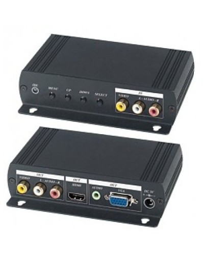 AD001HH. Преобразователь композитного видео и аудиосигналов в VGA и HDMI. SC&T в Тольятти