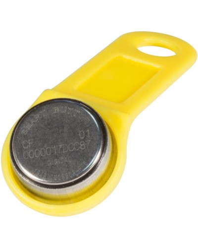 DS 1990А-F5 (желтый). Ключ электронный Touch Memory с держателем. SLINEX в Тольятти
