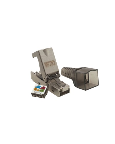 Коннектор 8P8C STP 6A (RJ-45) безынструментальный (10-0240). Разъем RJ-45. SUPRLAN в Тольятти