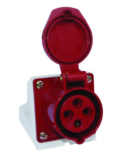 Розетка 114 стационарная 3Р+РЕ 16А 380В IP44 (SQ0602-0002). Розетка. TDM ЕLECTRIC в Тольятти