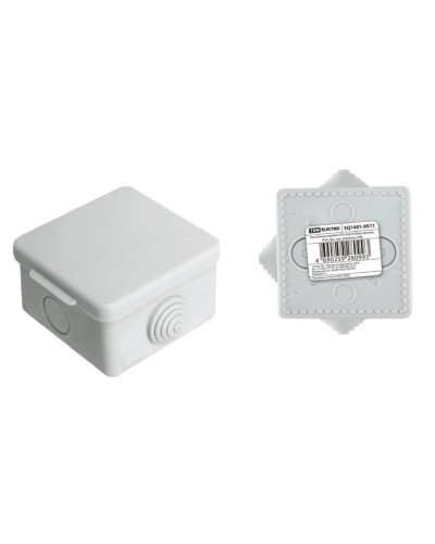 Коробка ОП 65х65х50мм, крышка, IP54, 4вх (SQ1401-0511). Распаячная коробка. TDM ЕLECTRIC в Тольятти