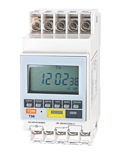 ТЭ8A-1мин/7дн-8on/off-16А-DIN TDM (SQ1503-0002). Таймер электронный. TDM ЕLECTRIC в Тольятти
