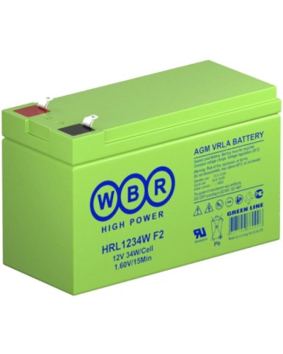 WBR HRL1234W F2. Аккумулятор герметичный свинцово-кислотный. WBR в Тольятти