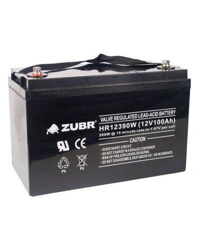 ZUBR HR 12390W (12V, 110Ah). Аккумулятор герметичный свинцово-кислотный. ZUBR в Тольятти