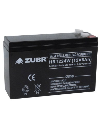 ZUBR HR 1224W (12V, 6Ah). Аккумулятор герметичный свинцово-кислотный. ZUBR в Тольятти