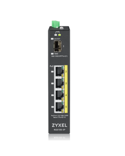 RGS100-5P-ZZ0101F. Промышленный PoE+ коммутатор. ZYXEL в Тольятти