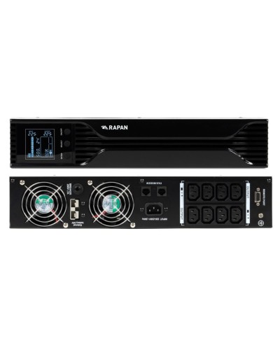 RAPAN-UPS 1000 RACK+2х9Ah (RAPAN-UPS 1000-RACK-IN-2х9-E) (8958). Бесперебойный источник питания. Бастион в Тольятти