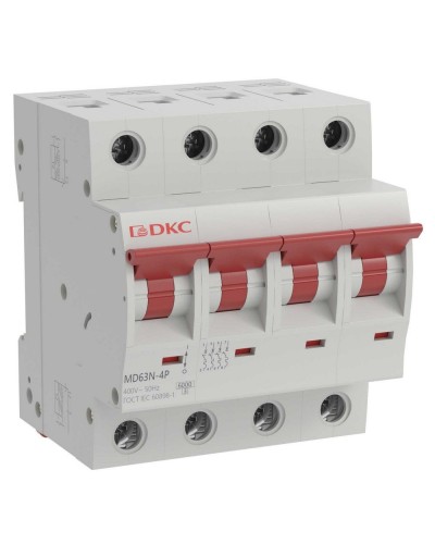 YON max MD63N 4P 6А 6кА C (MD63N-4PC6). Автоматический выключатель. ДКС в Тольятти