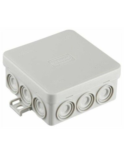 Коробка JBL085 85х85х38, 12 вых., 4P (0,15...6мм²) серая (43755HF-GR). Коробка монтажная, огнестойкая, без галогена. Экопласт в Тольятти