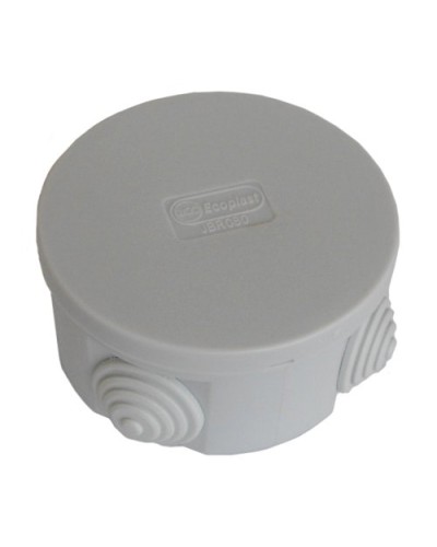 Коробка JBR080 D=80х40, 4 вых. IP44, серая (44005HF). Коробка монтажная, без галогена. Экопласт в Тольятти
