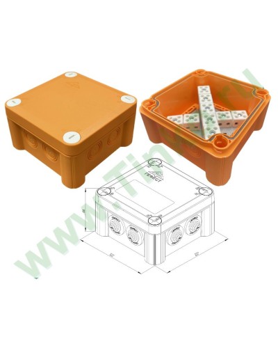 КМ-О-1212(П)(18к)-IP55: Коробка монтажная огнестойкая в Тольятти