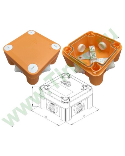 КМ-О-1010(П)(8к)-IP55: Коробка монтажная огнестойкая в Тольятти