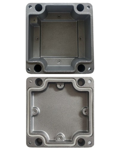 МКС Мороз, глухая, IP66/IP68, серый. Коробка коммутационная металлическая. Магнито-Контакт в Тольятти
