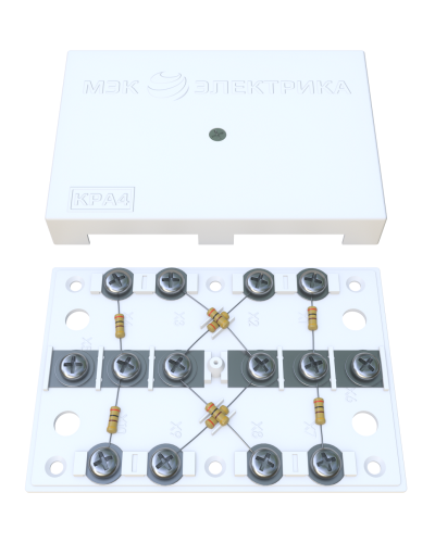 KRA-4 75 Om white (MEC42101). Коробка на 4 абонента. МЭК-Электрика в Тольятти