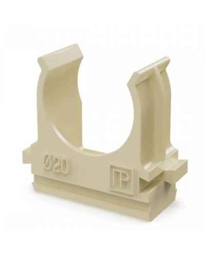 Крепёж-клипса для труб АБС-пластик сосна D20 (100 шт) (PR13.0049). Крепление для труб ПВХ. Промрукав в Тольятти