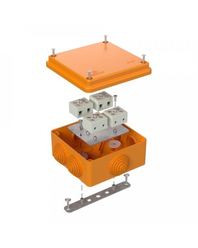 Коробка огнестойкая 100х100х50 для о/п (40-0300-FR6.0-8). Коробка огнестойкая для открытой установки. Промрукав в Тольятти