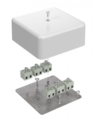 Коробка огнестойкая 103х103х45 (латунь) (40-0470-FR2.5-12-Е60). Коробка огнестойкая для открытой установки. Промрукав в Тольятти