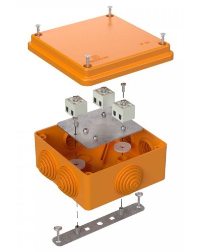 Коробка огнестойкая 100х100х50 (40-0300-FR1.5-6). Коробка огнестойкая для открытой установки. Промрукав в Тольятти